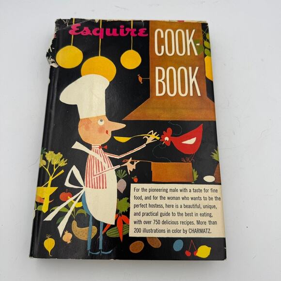 Esquire Cookbook 1955 Vintage First Edition McGraw-Hill Illustrated by Charmatz - Picture 2 of 8